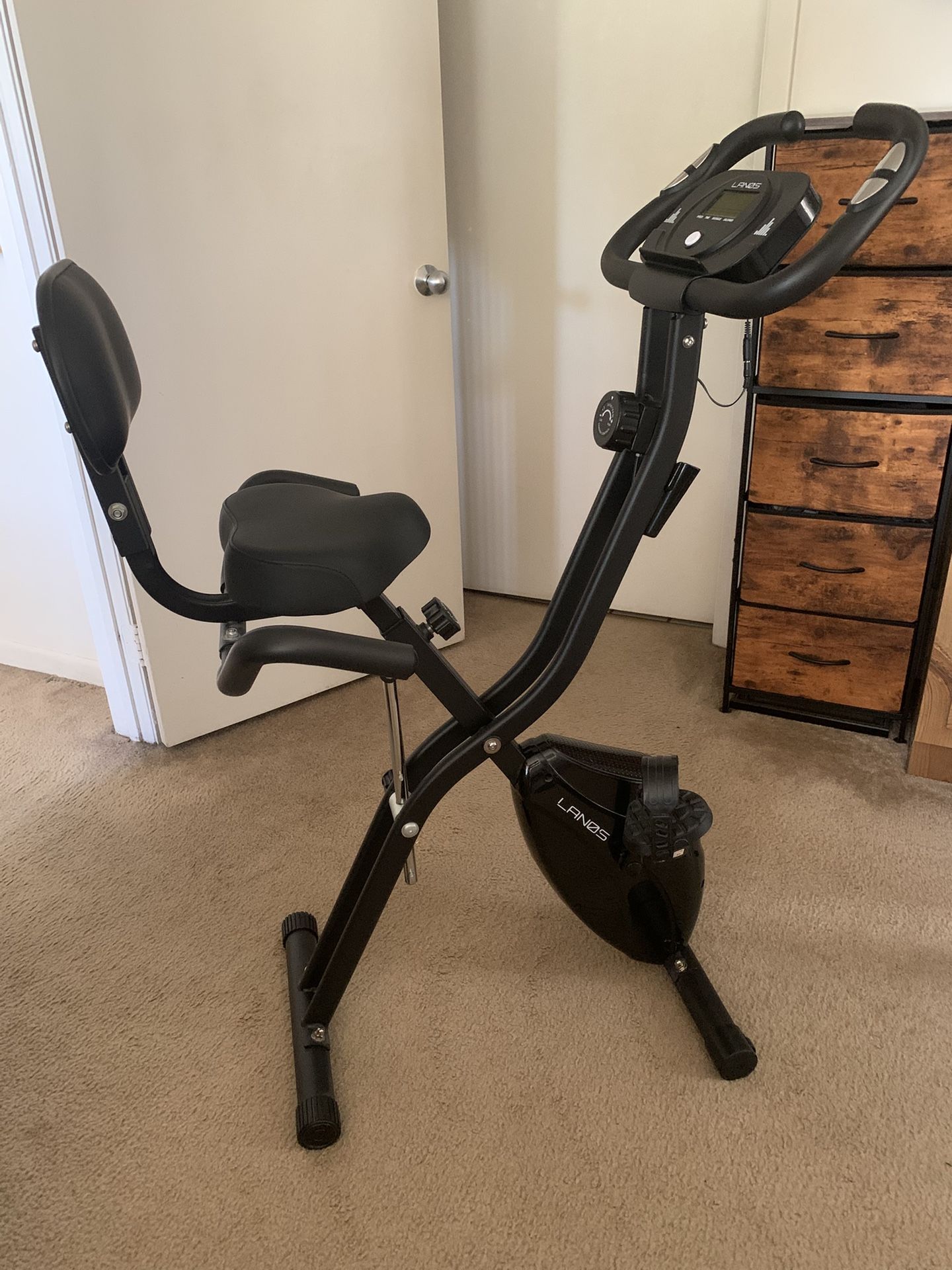 Foldable Exercise Fitness Stationary Bike 