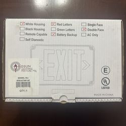 LED RED EXIT SIGN WATERPROOF 