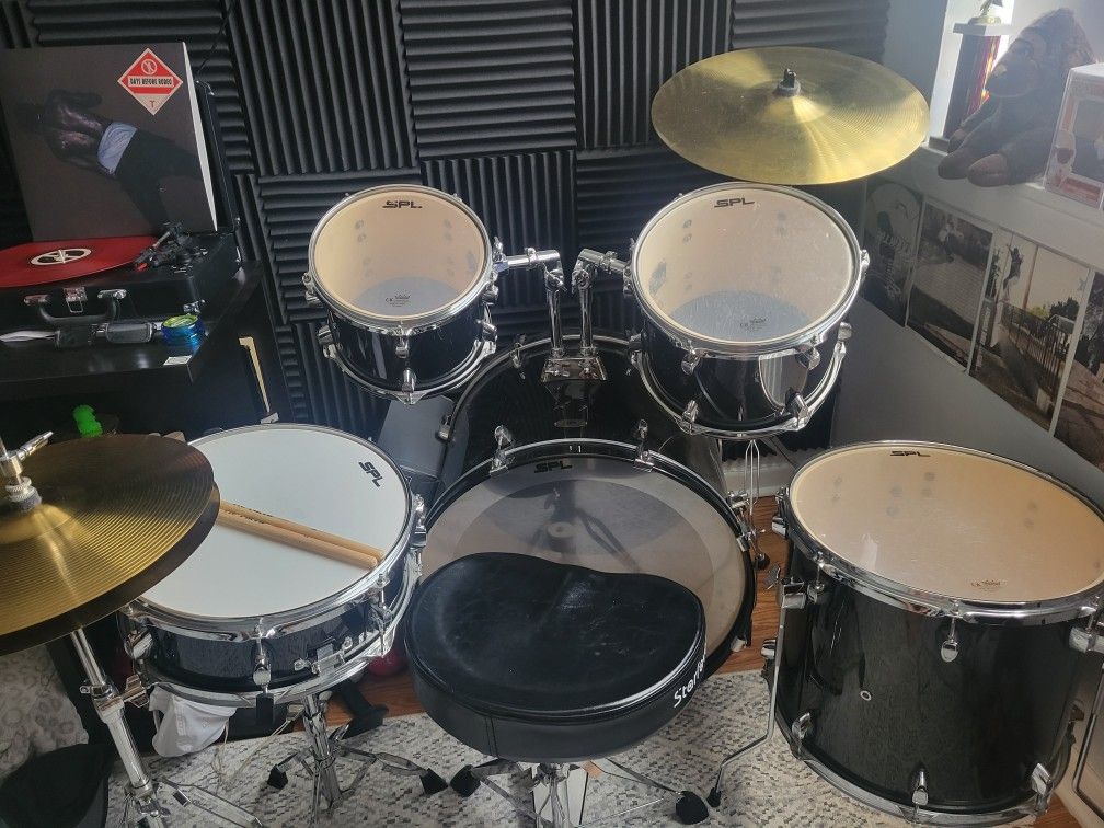 spl 5 piece drum set