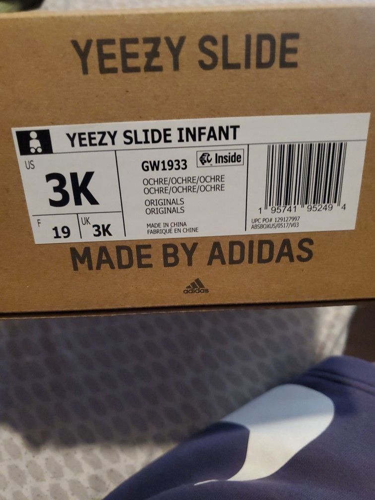 adidas gazelle silver green womens Adidas Yeezy Slide Infant GX6140  Kratz Sporting Goods