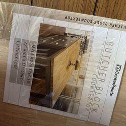 10 Ft  Hevea Wood Countertop Butcher Block Unfinished 