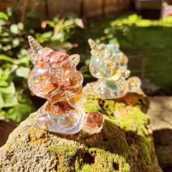 Resin Animals W/ Crystals 
