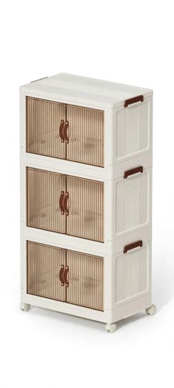 66 QT Large Plastic Storage Bins with Lids, Stackable with Wheels