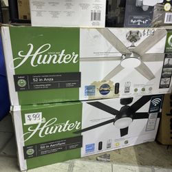 Hunter 52" Anza and 50" AeroSync Indoor Ceiling Fans