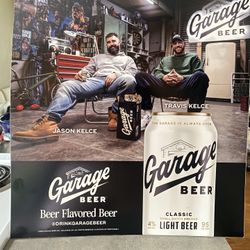 Travis Kelce Jason Kelce Chiefs Beer Garage Promotional Poster