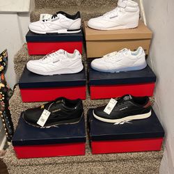 Brand New Lot of 6 Reebok Mens Sneakers In Boxes 