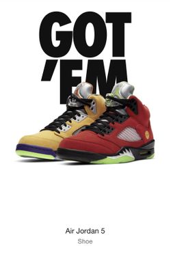 JORDAN WHAT THE 5’s DEADSTOCK