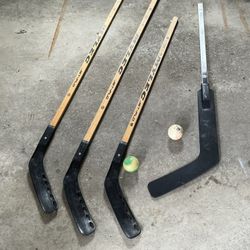 Used Floor Hockey Sticks & Balls