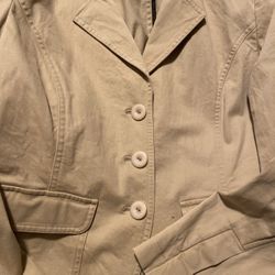 Talbots Khaki Jacket Size 6
