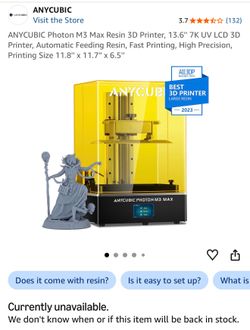 Anycubic photon M3 max resin 3D printer