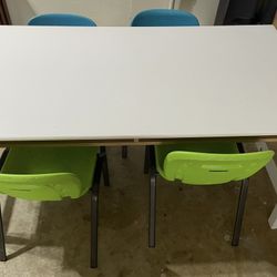 Toddler White Table With Chairs 