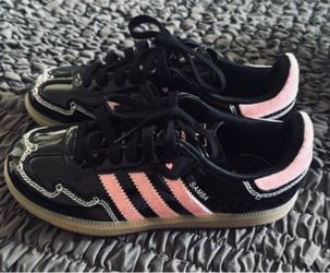 Adidas Samba Black and Pink Sneakers