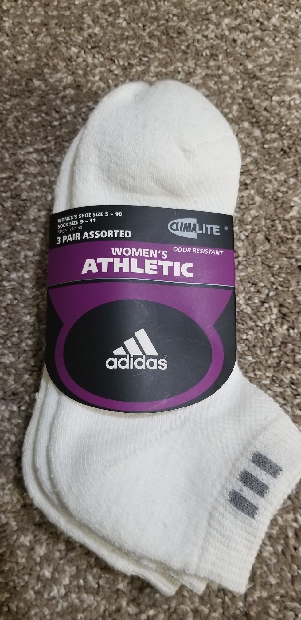 Adidas brand new women's socks.