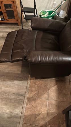 Brown lazy boy chair