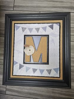 Framed Initial Wall Decor (M)