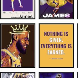 LeBron James posters 10” x 8” five dollars each