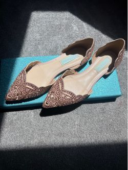 Betsey Johnson Rose Gold Flats