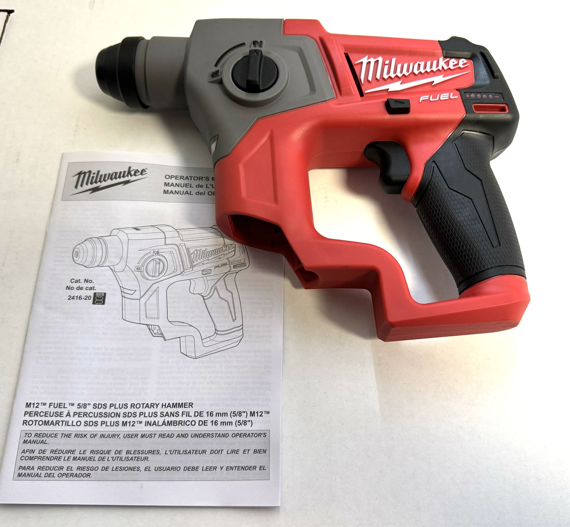 Milwaukee M12 2416-20 Fuel 5/8 SDS Plus (Tool Only)