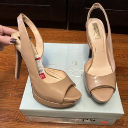 Jessica Simpson Women’s Beige Heels Shoes 
