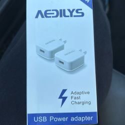 USB Power Adapters 2 Pack 