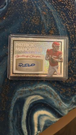 Patrick Mahomes II Signature Of Champion Card