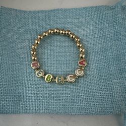  “REBECCA” Kid’s Gold Bead Bracelet from Bauble Bar