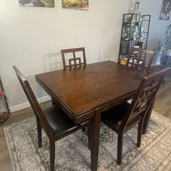 Wooden Table With Chairs
