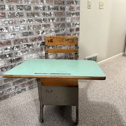 Vintage school desk