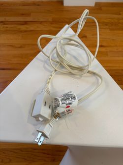 White Indoor Extension Cord – Household Power Cord
