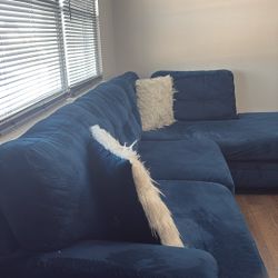Dark Blue Oversized Sectional