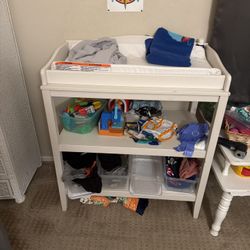 Changing Table With Shelves