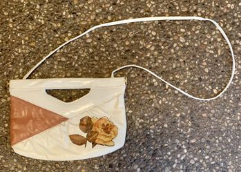 Vintage 1970s Shoulder Bag Envelope Clutch Purse