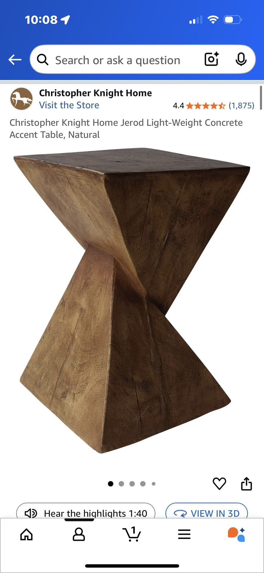 Side Table Unique