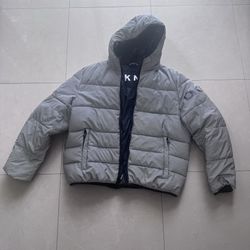 DKNY Reflective Down Puffer Jacket Men's Size XL