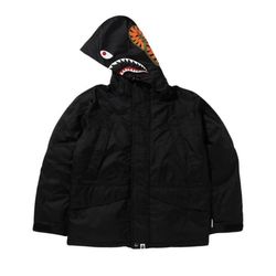 BAPE Shark Snowboard Down Jacket 'Black'