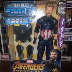 Marvel Avengers Infinity War Captain America Titan Hero Series Power FX 12in New