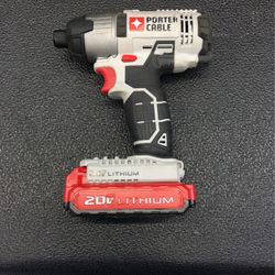 Porter Cable 20 Volt Impact Driver Drill With Battery 