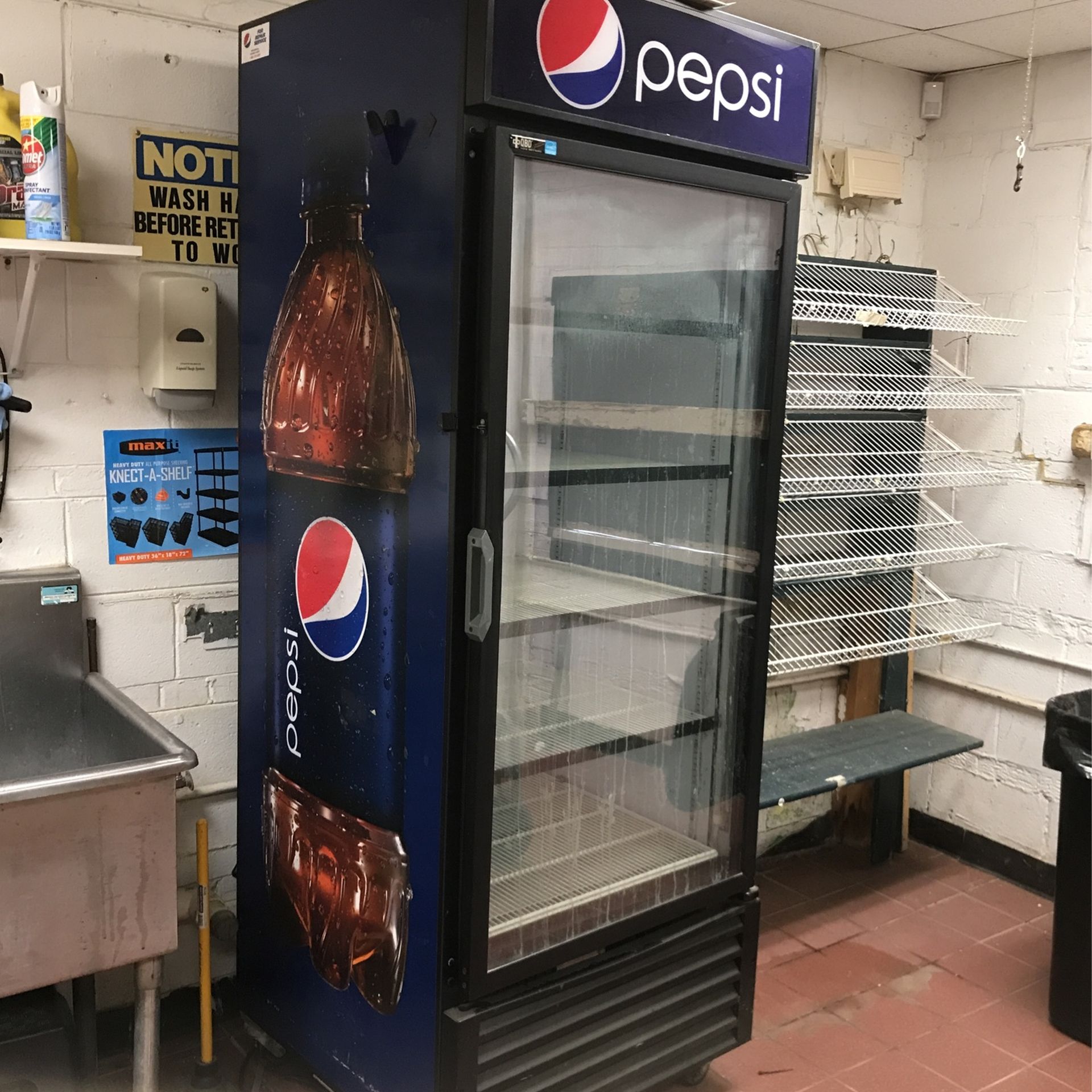 7’ Tall Pepsi Cooler
