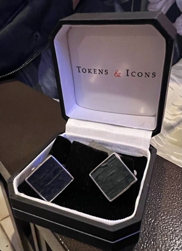Authentic Stadium Seat Cufflinks-Ebbets Field-Brooklyn Dodgers-Brand New