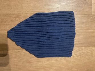 Blue Ribbed Knit crop
