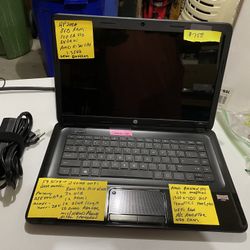 HP2000 Laptop- 8GB RAM, 120GB SSD, AMD 1.3GHZ E-300 CPU, 15” WIDE DISPLAY 