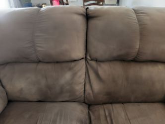 Suede Loveseat Sofa