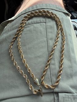 14k Gold Plated Twisted Chain