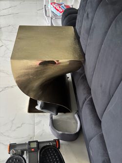 Unique gold side table