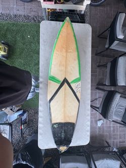 SD Surfboard 6’3 Shortboard — Green Rail / Thruster Setup