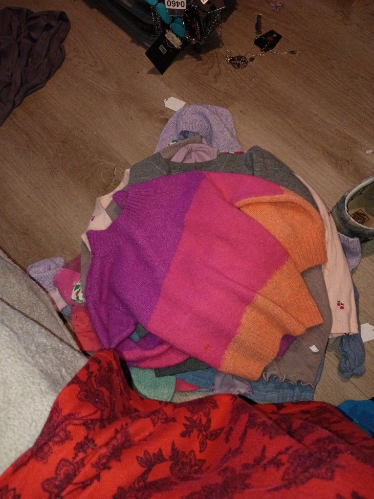 Girls Long Sleeve Shirts Sweaters Sweatshirts Hooded Non-hooded Size 3t's $1 Each There Is A Total Of 13