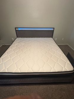 King mattress and bed frame