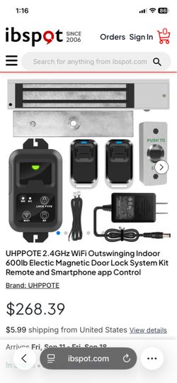 UHPPOTE electric magnetic door lock system