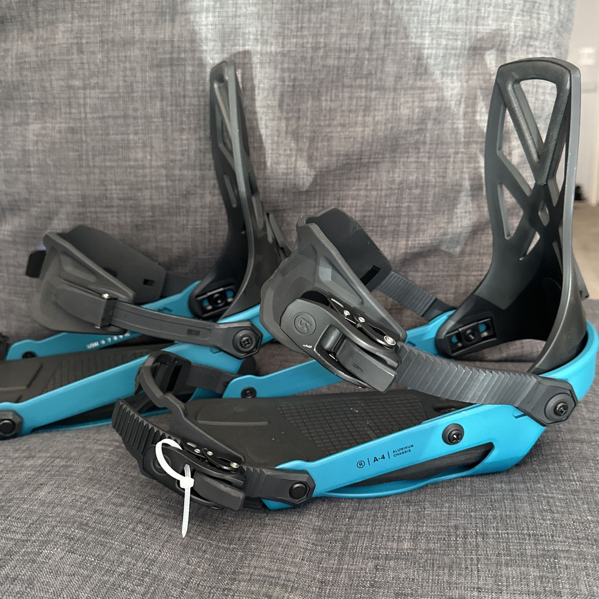 Ride A-4 2025 Snowboard Bindings Blue And Black