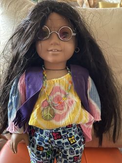 RETIRED AMERICAN GIRL PLEASANT CO. DOLL JOSEFINA ORIGINAL WEARING HIPPIE OUTFIT 